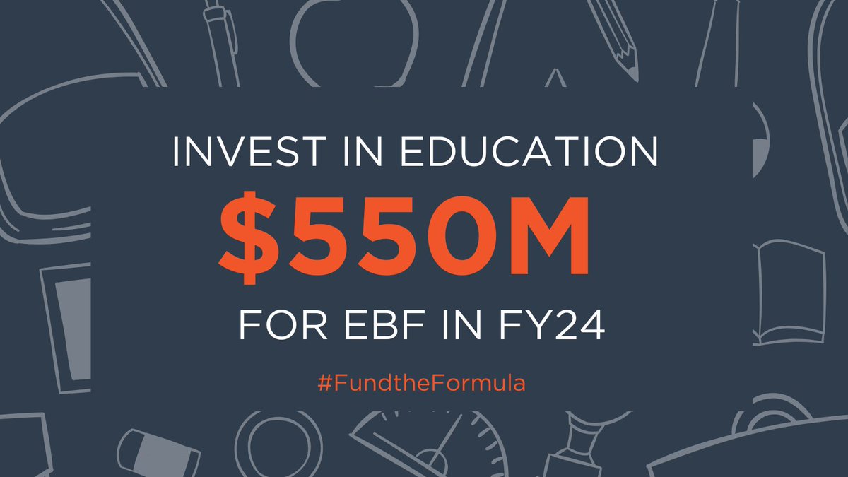 jesramos__'s tweet photo. At our current rate of funding, it will take nearly two decades for all Illinois students to be in a fully funded district – that's too long to wait. We must invest more now! @ISBENews, prioritize adding $550M in new funds to #EBF in FY24. #FundtheFormula https://t.co/Bi1nPjvKLI