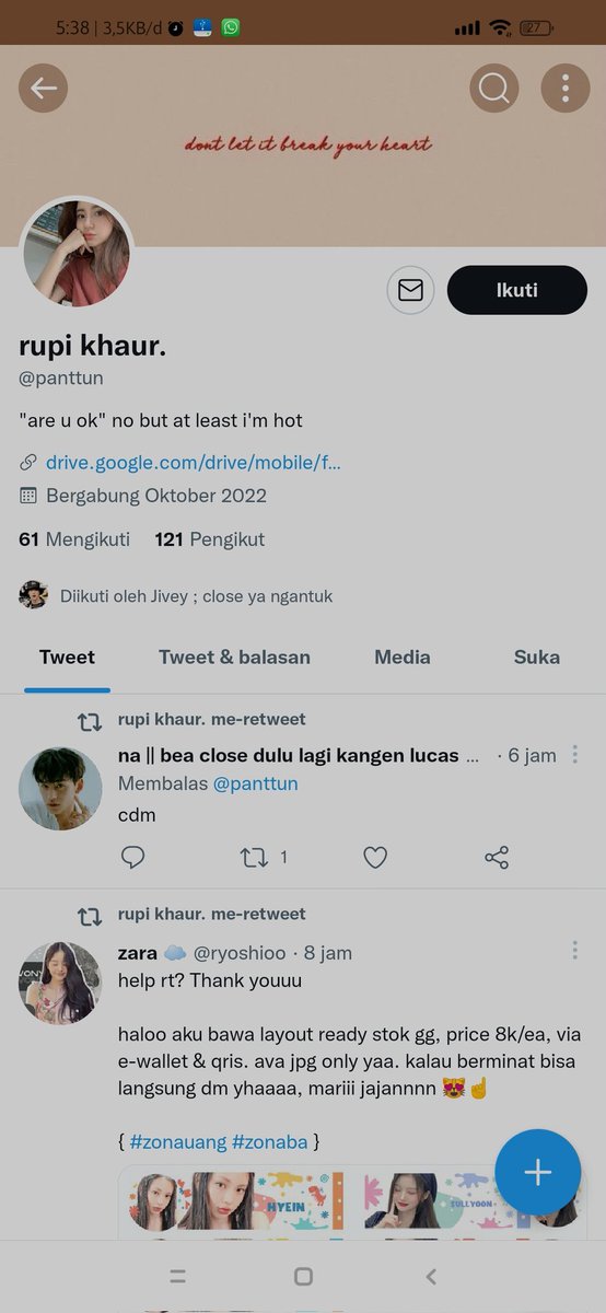 nipu, pake testi orang lain, nominal ga kecil tot <a href="/panttun/">pacar Liz</a>, pake nama orang lain lagi goblok
#zonaba #zonauang