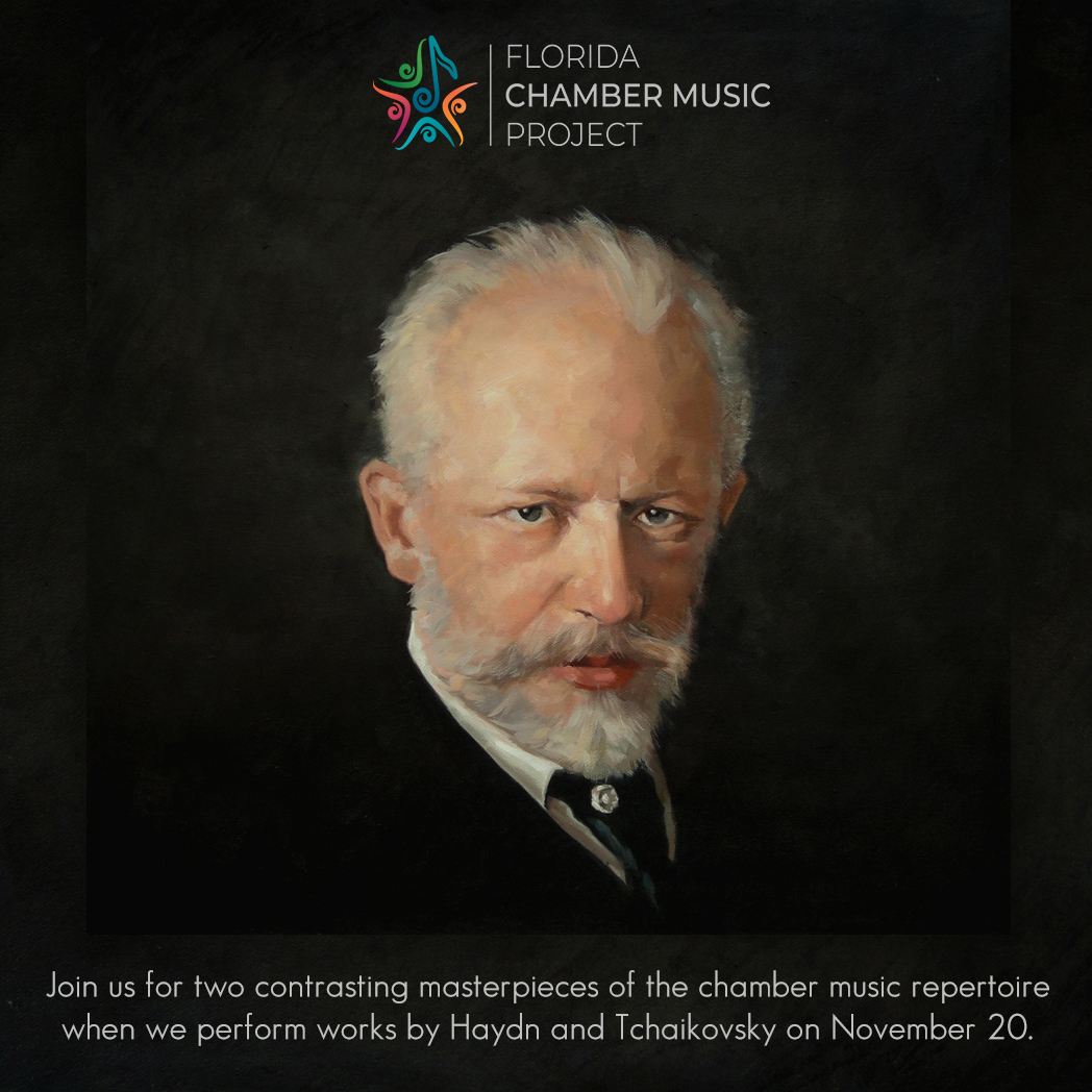 FLChamberMusic's tweet photo. Join us for two contrasting masterpieces of the chamber music repertoire when we perform works by Haydn and Tchaikovsky on November 20. https://t.co/MXxffl7MXR https://t.co/CFihRzWSW2