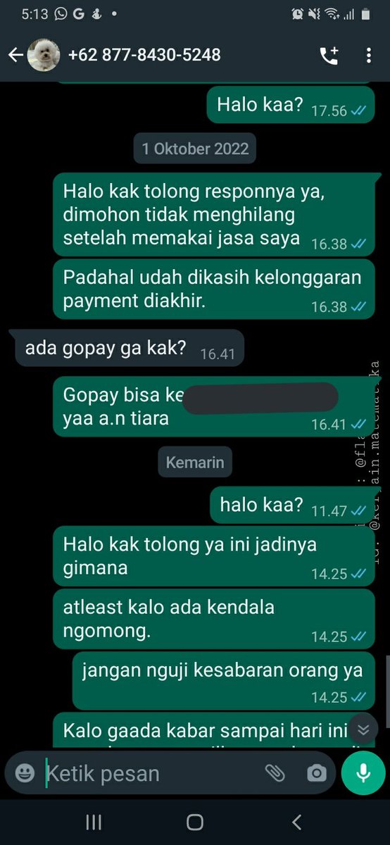 flawlyara's tweet image. Tiaa
+62 877-8430-5248
Wa.me/6287784305248
087784305248

Gtcnya di hide, feelingku dia emg suka nipu. Kasian mana masih muda, kalo gaada uang mah ya harusnya nanya temen aja atuh. Beneran bingung wkwk definisi dibaikin malah ngelunjak. Gws syg

tag. Scammer hnr penipu kabur