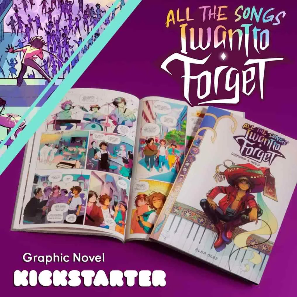 Now on #Kickstarter ! A colorful graphic novel about the shapes of love, the magic of music and the shadows of life. You can support this campaign!
kickstarter.com/projects/albag…
#kickstartercampaign #JustLaunch #GraphicNovel #comicbooks #ComicArt #artistsupport