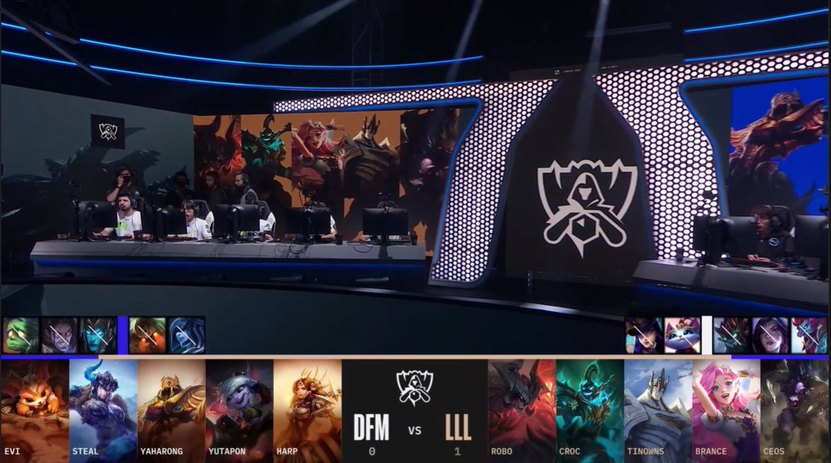 ¡Pick and bans! ✅❌| #Worlds2022 Ya estamos listos para el segundo game de la serie 🔥 👉twitch.tv/lla | twitch.tv/lvpes