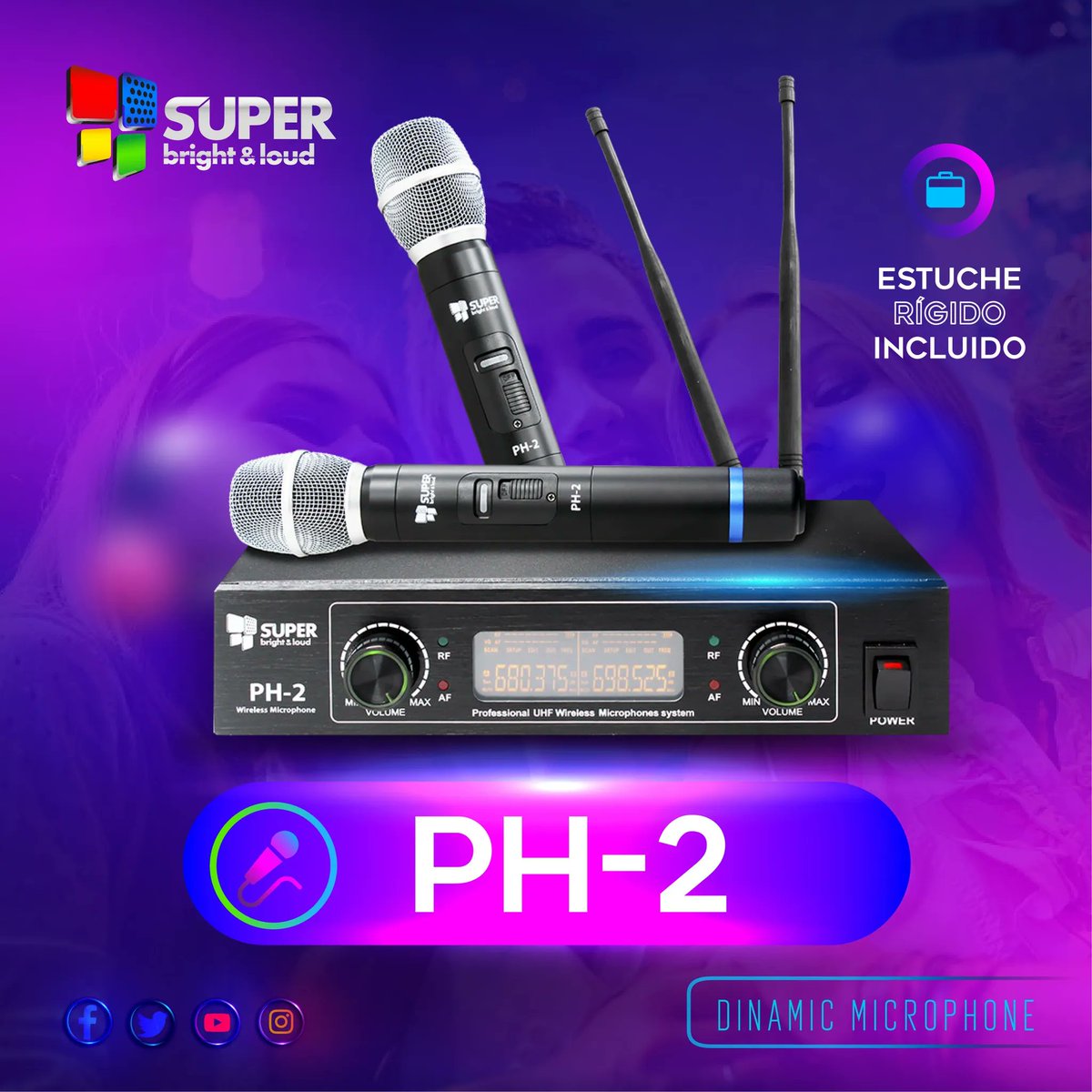 SuperB_Loud's tweet photo. Serie PH de micrófonos dinámicos #ph1 #ph2 #ph3, micrófonos de gran calidad, nitidez, y durabilidad profesional.
¡Incluyen estuche rígido! Para protección y su correcto transporte.
*Disponible con nuestros distribuidores autorizados, ¡ve por los tuyos! https://t.co/HwV3TTs9Q1