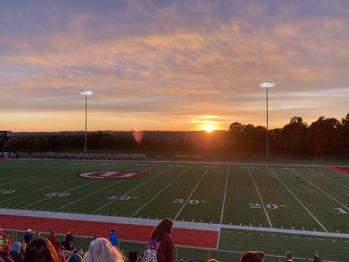 work2inspire's tweet photo. University High has some great sunsets. #bandfestival #greatnight https://t.co/5r7Ht8u3Yr