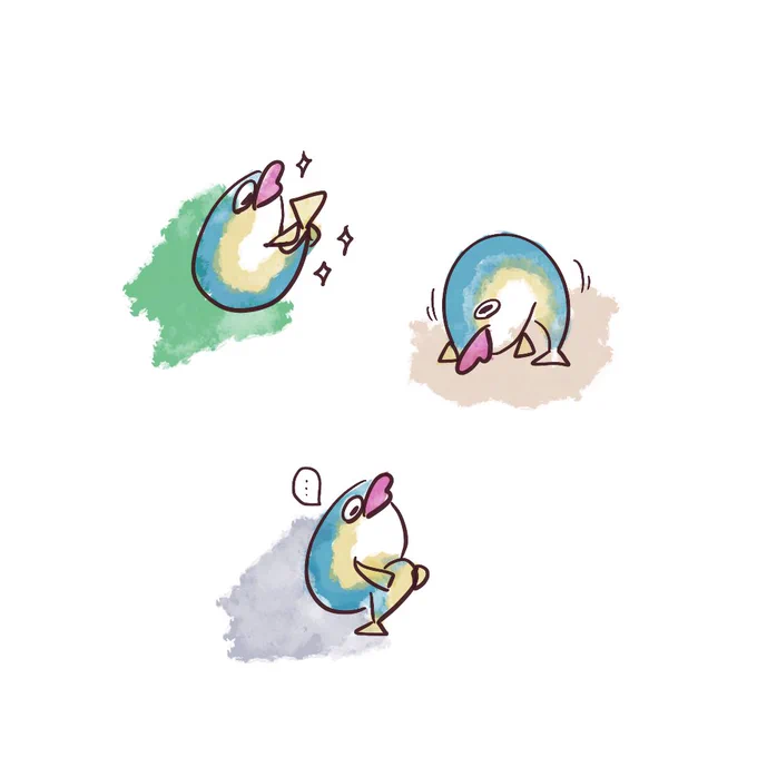 ぶりぶりのブリトニーのスケッチ!運動不足を感じてストレッチするブリをお届けします!#イラスト #ブリ 