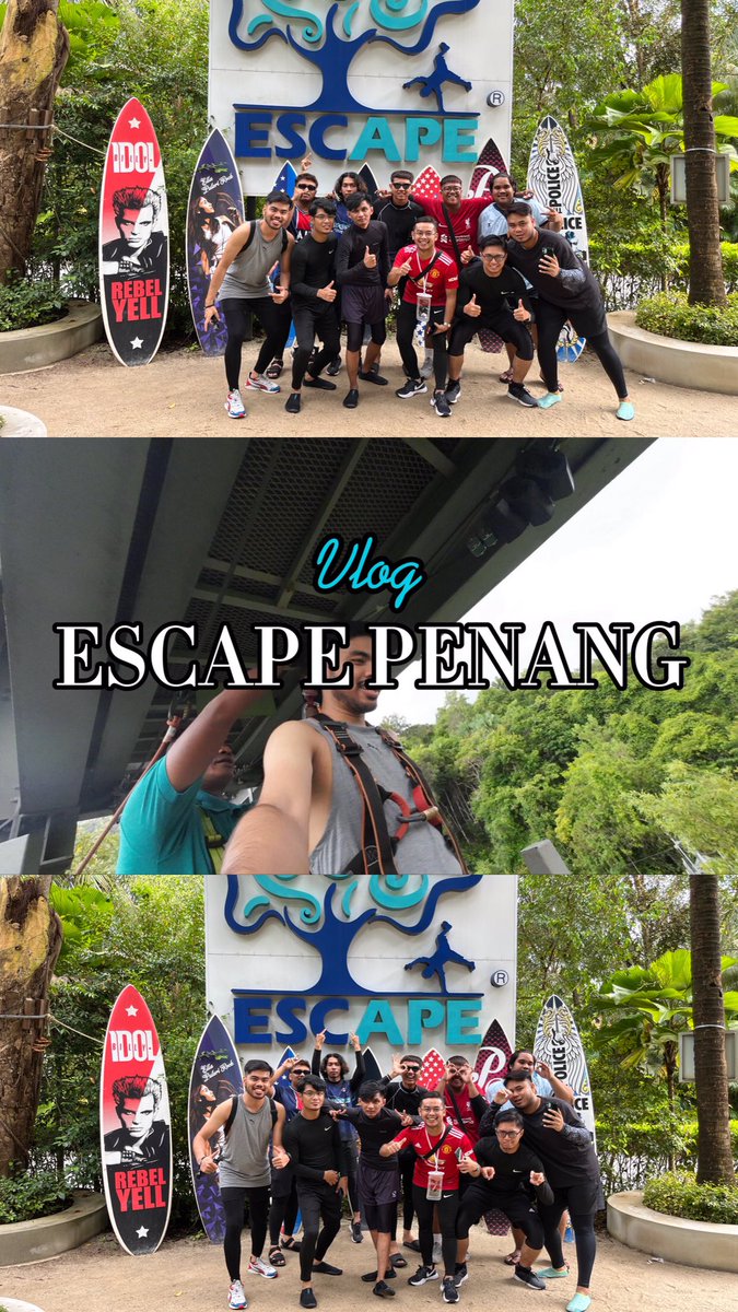 aiman_hans's tweet photo. vlog ESCAPE PENANG | Pengalaman Extreme Gila Mart! https://t.co/UksfJmWjn7 https://t.co/a7SzYfzNzn