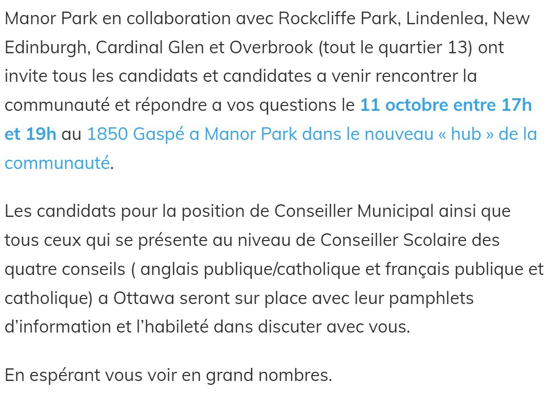 Réunion de tous les candidats, 11 Oct
manorparkcommunity.ca/home/2022/10/a…