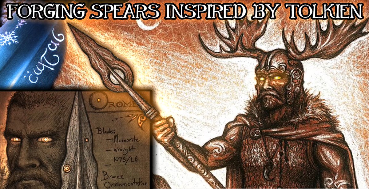 EreborBand's tweet image. Excerpt from a past presentation at @SignumU's #mythmoot IV featuring the amazing talents of @Cedarlore - the spear of Gil-galad. &amp;amp; Oromë's forged from a real #meteorite!  Video here: youtu.be/cQ3tZudeUJs