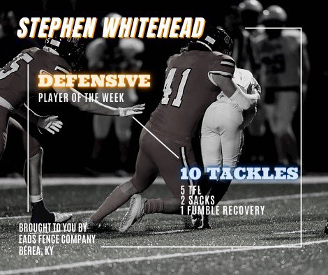 MSHS Football Week 7 Players of the Game, sponsored by Eads Fence Company! #GoEagles <a href="/CrazySteve41/">Stephen Whitehead</a> <a href="/dcjohnson70/">Caleb Johnson</a> <a href="/carson_livers/">Carson Livers</a> <a href="/keatonmiller_/">Keaton Miller</a> <a href="/bretterslan1/">Brett Erslan</a> <a href="/ConnorR2024/">Connor Robinson</a>