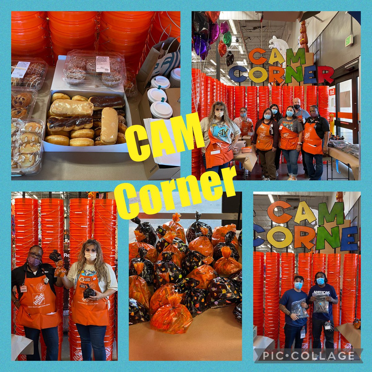 🎃👻CAM CORNER Filled with GOODIES and APPRECIATION for our Cashiers,D31 associates,OFA’s and Lot attendants!👻🎃#Decadesday 🤟🏽