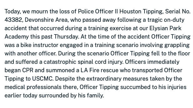 Reminder that this is how LAPD Chief Michel Moore originally reported this incident on 5/31: