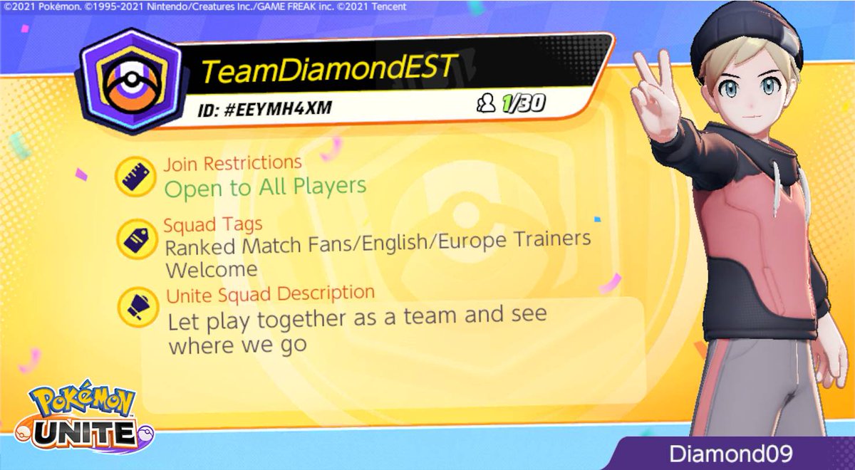 If anyone is looking to join a team, and have fun, and maybe do some tournaments in the future, PM me on here, and I will add you on the Discord #PokemonUNITE
