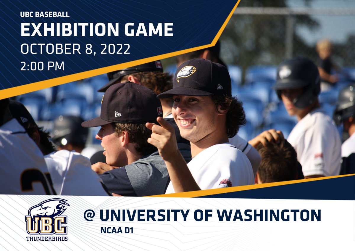 ubc_baseball's tweet photo. Baseball is back! ⚾️🎉

We’re in action this weekend for our fall exhibition game against @UW_baseball 🔥⚡️

#GoBirdsGo https://t.co/UtE26o0kc9