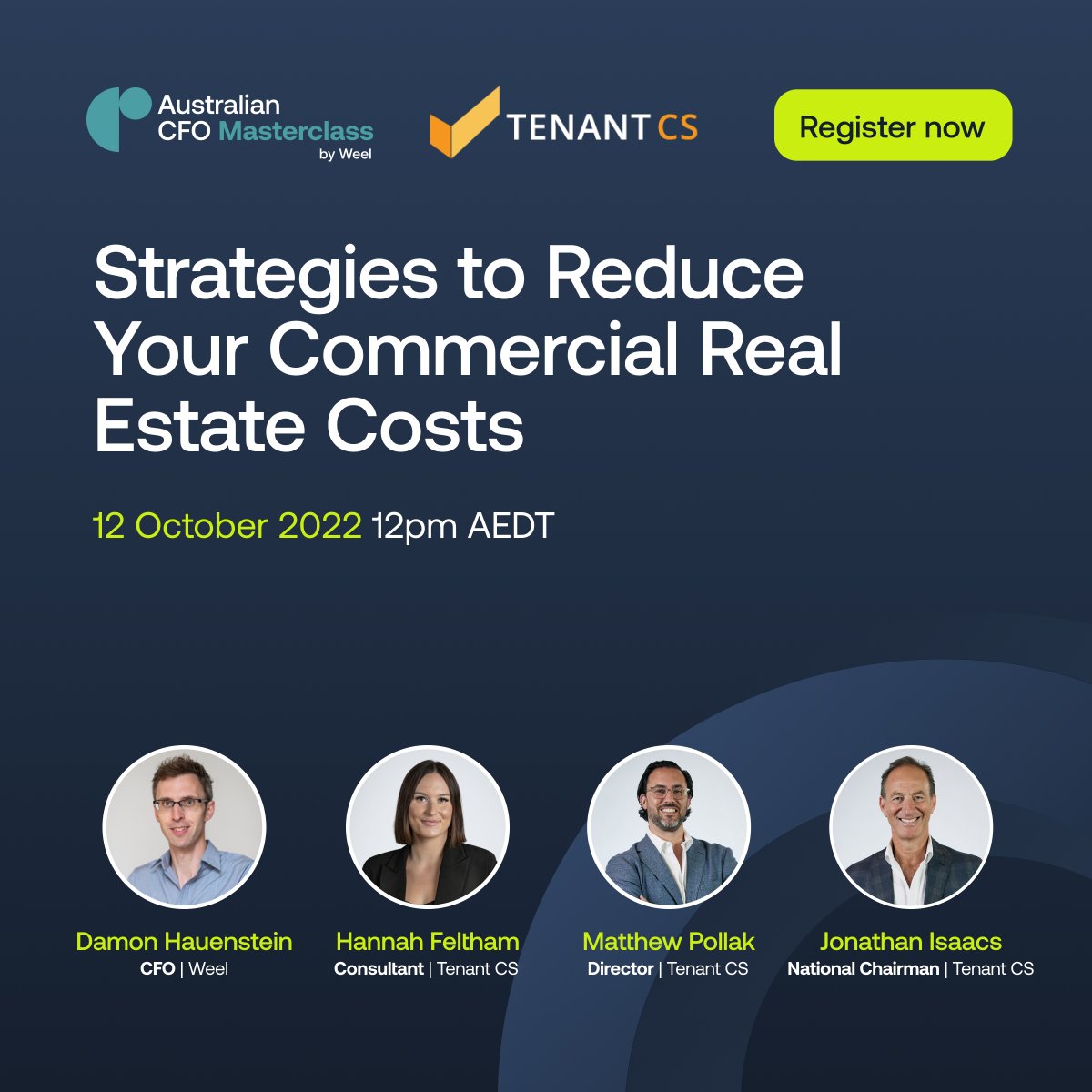 #CFOs: How confident are you that you're getting the best deal for your office space? We're hosting an Australian CFO Masterclass with Tenant CS to help you explore potential cost-saving scenarios. Join us on October 12: info.letsweel.com/cfo-masterclas…