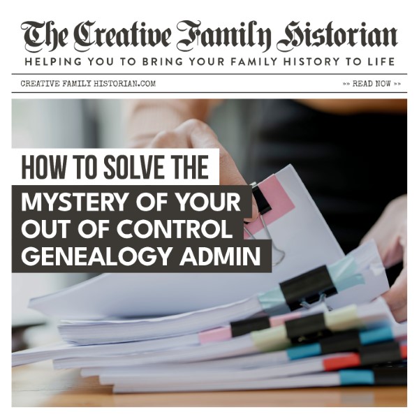 hello_prudence's tweet photo. Do you feel like you spend more time trying to find your notes than you do on #genealogy research? The new Art of Family History episode is for you. https://t.co/kWAY56mkDa https://t.co/QaQAgMg7wQ