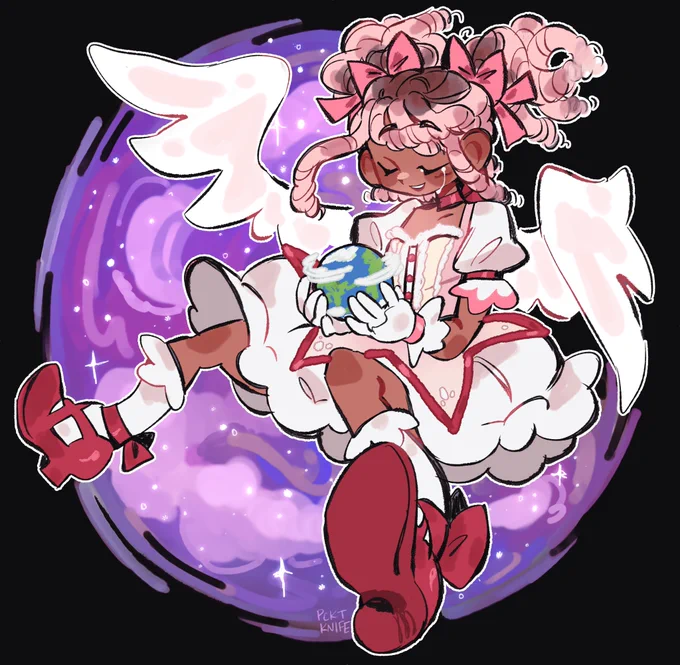 [#blacktober] madoka birthday :') 