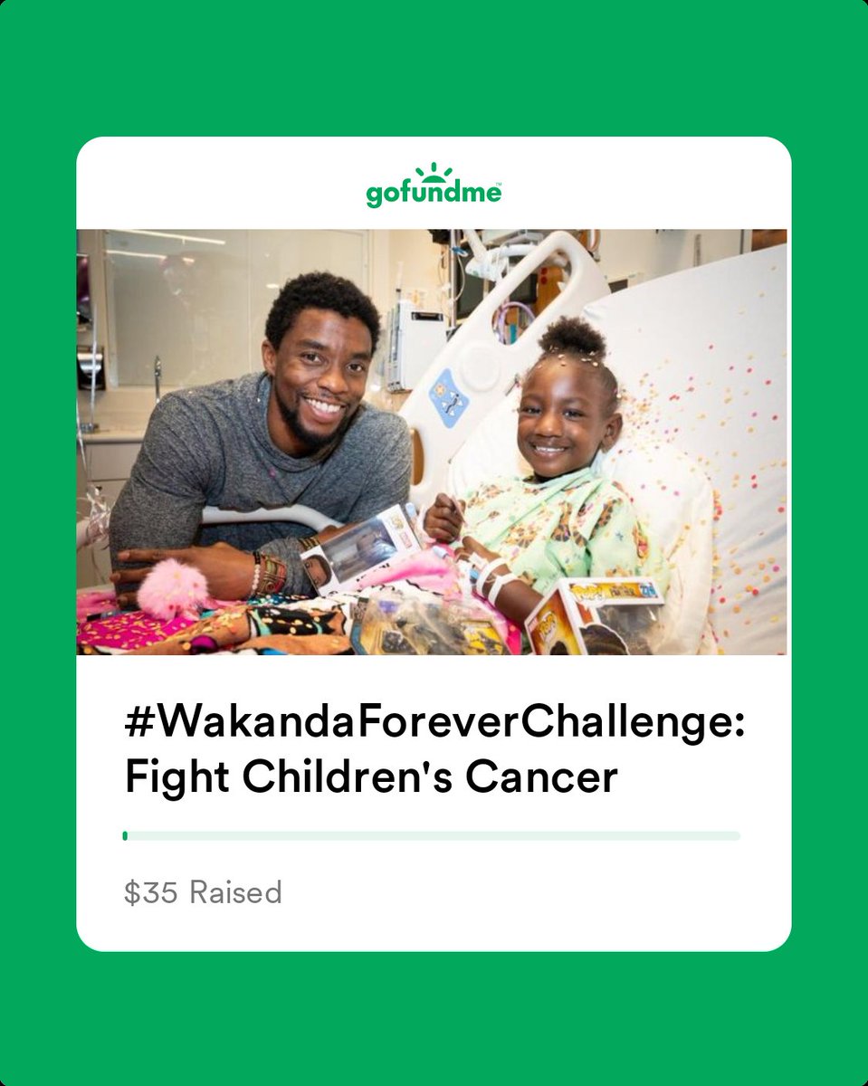 #WakandaForeverChallenge Help fight Childhood Cancer!