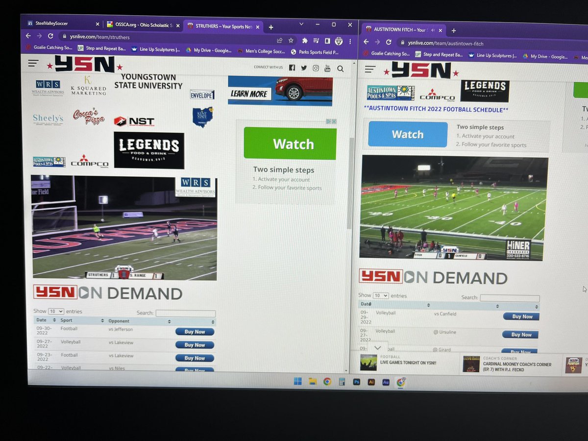 steelvalleySVS's tweet photo. As we do our homework we see @YSNLive_com with some impressive multi-camera work! Hats off to all the great work they do covering the sport we love. #avidwatcher πβ½οΈ https://t.co/B5FWgWkcLV