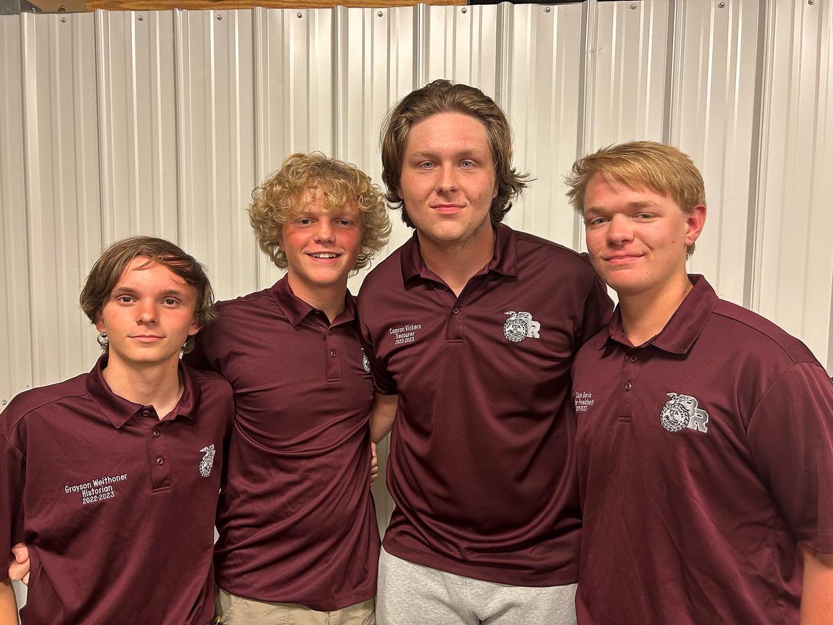 BenRussellFFA's tweet photo. These four students competed in the first round of their national ag mechanics CDE  contest on Friday that consisted of a written exam that required the students to solve problems in all five pathways of agriculture. The next round will be in Indianapolis, IN in three weeks! https://t.co/os6DhppEEV