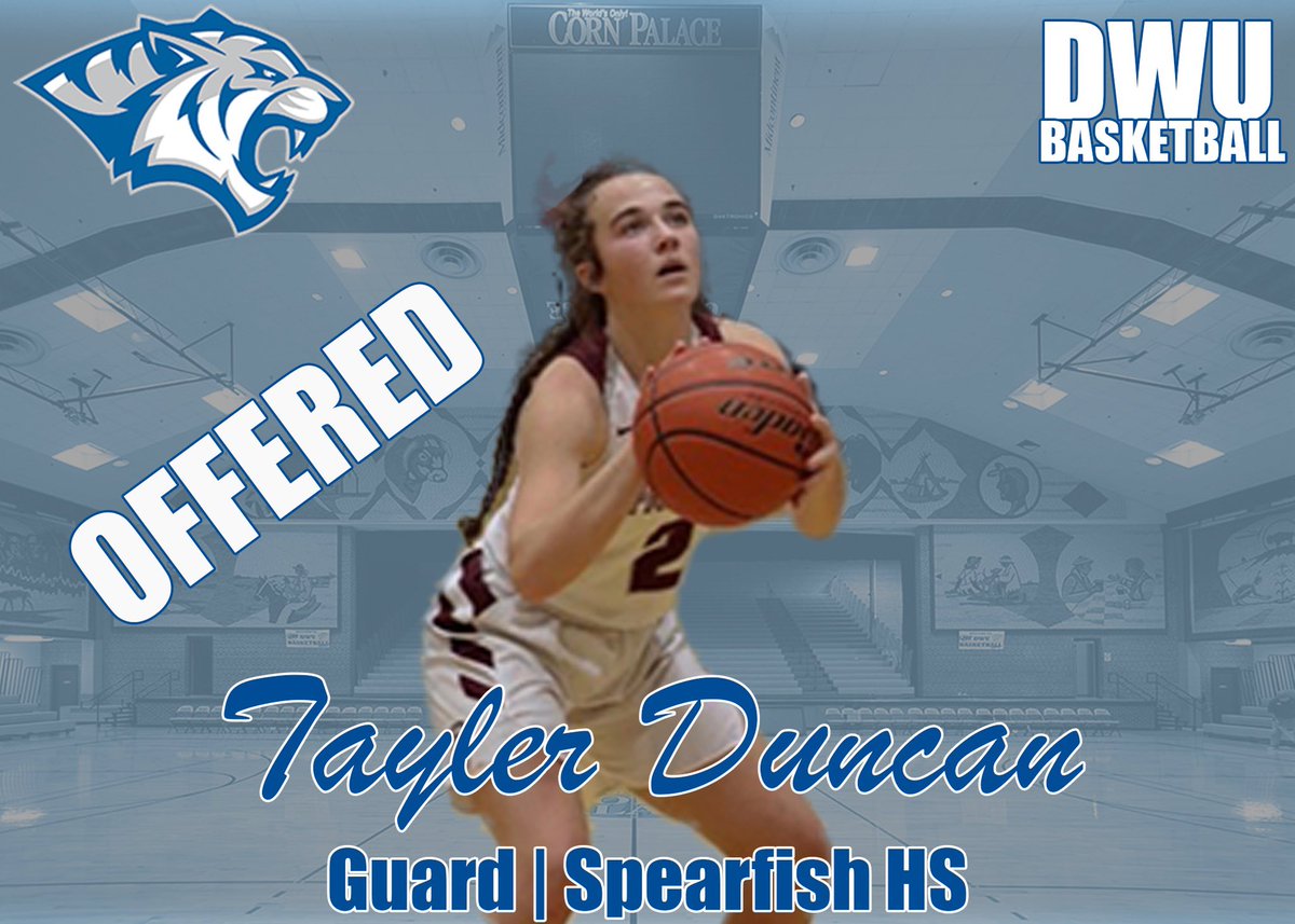 TaylerDuncan_2's tweet photo. After a great talk with @CoachC_DWU and @cbeck022 I’m excited to receive an offer! Thank you so much @DWUWBB !! https://t.co/sf0rqzEwSD