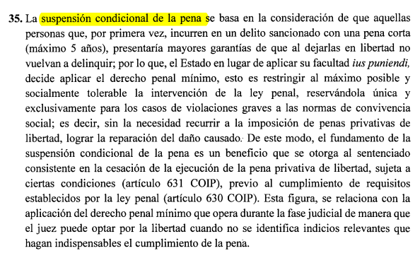MartinezMolinaM's tweet photo. 🔴 ¿En qué consiste la suspensión condicional de la pena? 

🏛️ La @CorteConstEcu en su sentencia No 7-16-CN/19 explica sobre la #SuspensiónCondicionalDeLaPena y es la consideración de que aquellas personas que por primera vez, incurren en un delito sancionado con (1/3) ⤵️ https://t.co/YP1six5ZRe