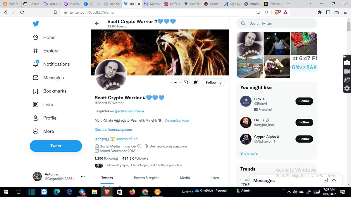 Cryptol92128671's tweet photo. @ScottLEOWarrior $LEON #LEONICORN https://t.co/t4tytUUzP9