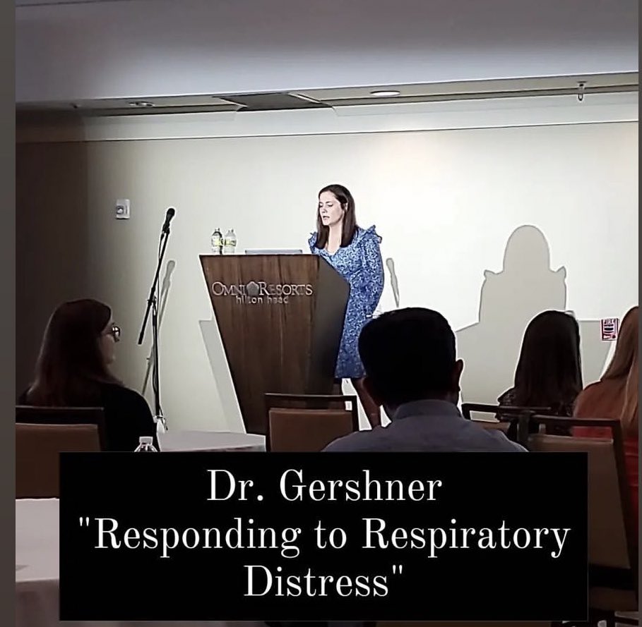 Dr. Gershner @WakePCCM on “Responding to Respiratory Distress.”