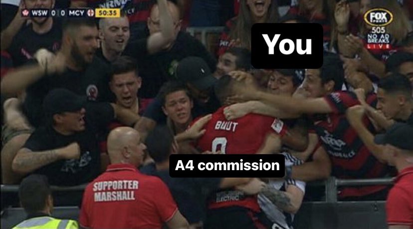 3032fc's tweet image. ⚽️ IT’S A-LIGA GIVE AWAY TIME ⚽️

To celebrate the return of of the A-league season,  win an A4 printed commission of your favourite a-league player. 

1) Follow
 
2) Retweet 

3) Reply with your A-league player, past or present
