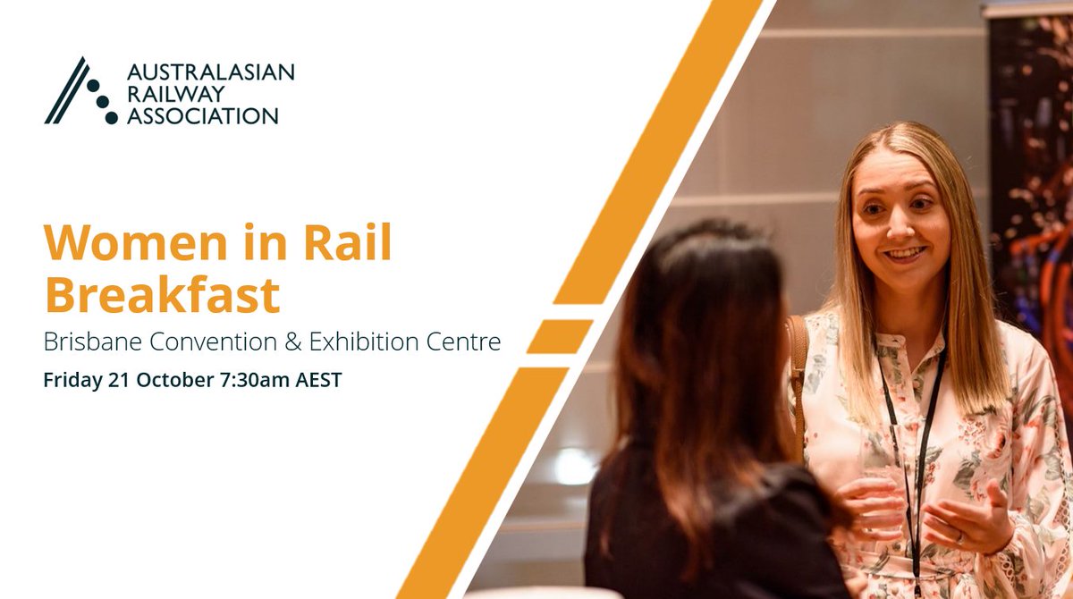 Don’t miss the Women in Rail Breakfast at this year’s Rail Freight Conference. ARA members and conference delegates are welcome to register for this event at ara.net.au/events/upcomin…