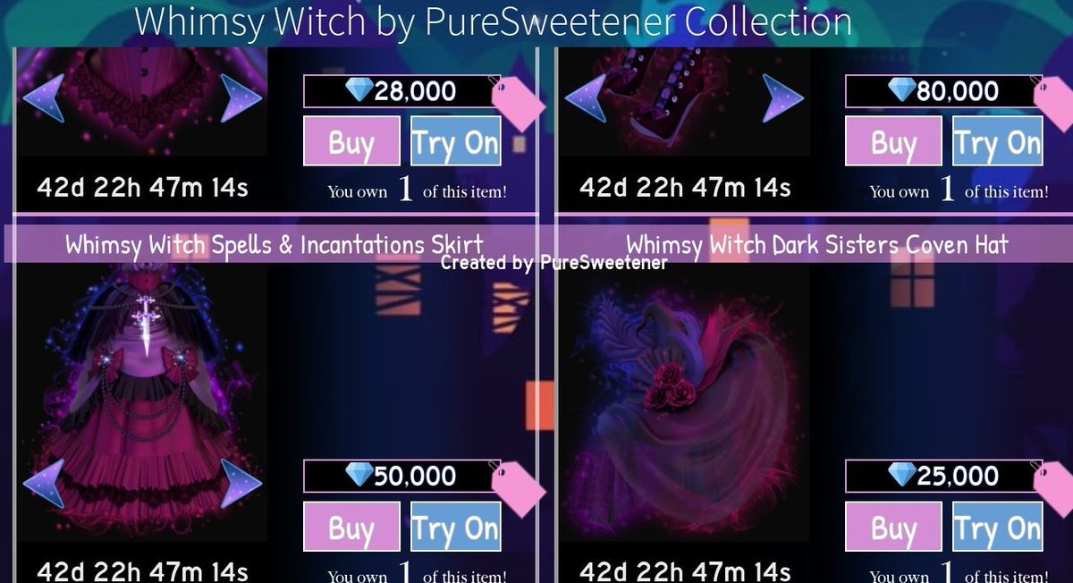 Stellalight_7's tweet photo. ꗃ :: WHIMSY WITCH SET GIVEAWAY ☁️! ⌗

✦ ┆ Follow Me + (🔔) ɞ 
✧ ┆like and Retweet w tags ɞ 

— extra in thread for hc...☁️ https://t.co/xMwZbZ8uPl