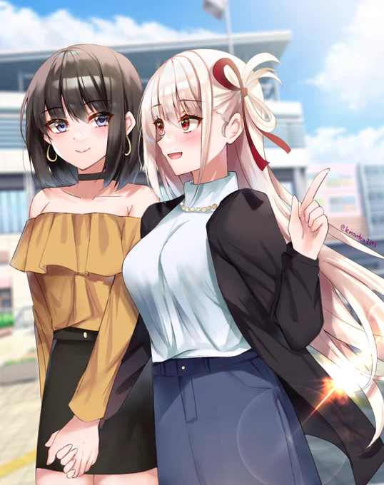 話題の美人カップル#リコリコ #ちさたき 