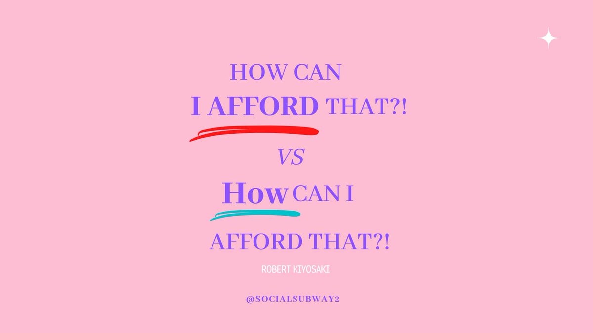 Somaya_Zia's tweet image. Don&apos;t say, &quot;I can&apos;t afford it.&quot; Ask yourself, &quot;How can I afford it?&quot;

#copywritingforbusiness  #copywriter 
#salescopy #copywriting101  #writersofinstagram #seocopywriting #copywriter #copywritingservices #copywriterforhire  #successmindset #positivethoughts #innerstrength