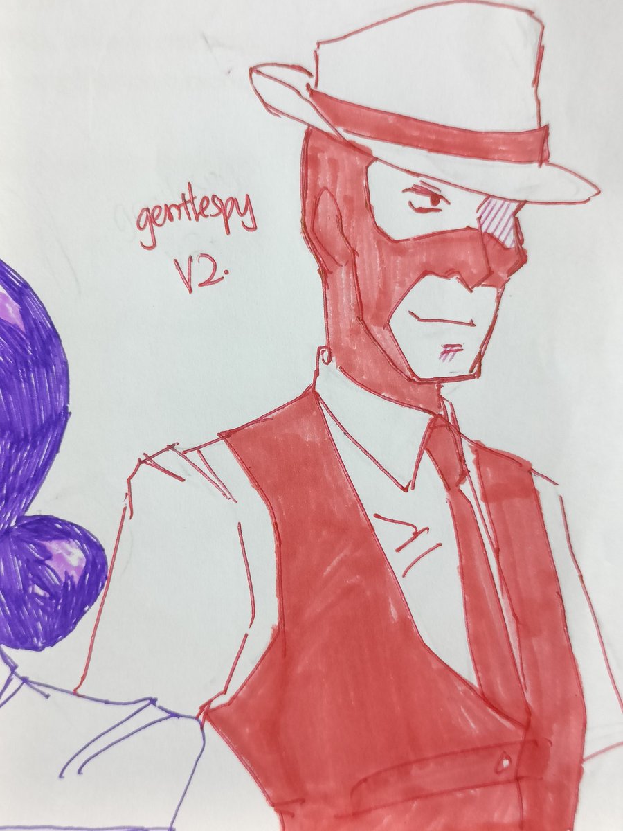 kreidxpriz's tweet image. I prefer his V2 design more 

#gentlespy #tf2 #freakfortress2 #TeamFortress2 #spy