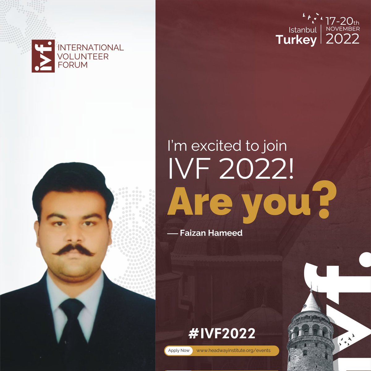 Hi everyone, I am so excited to announce that I would be attending HISA – International Volunteer Forum – which is taking place in Istanbul, Turkey.
#IVF2022 #HISA #ivfturkey #internationalvolunteerforum #HISAIVF2022