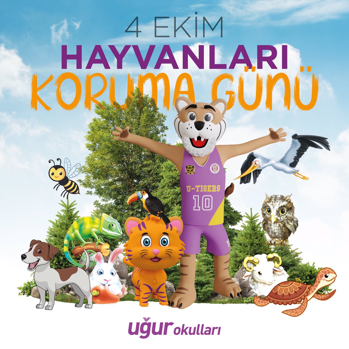 Dünya üzerindeki tüm canlıların kendi yaşam alanlarında, varlıklarının devamı için gerekli tüm ihtiyaçlara erişebildiği bir dünya dileğiyle.

#DünyaHayvanlarıKorumaGünü kutlu olsun! 🦜🐾🐇
