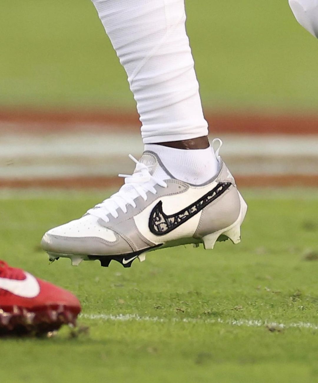 Jordan 1 cleats sales on feet