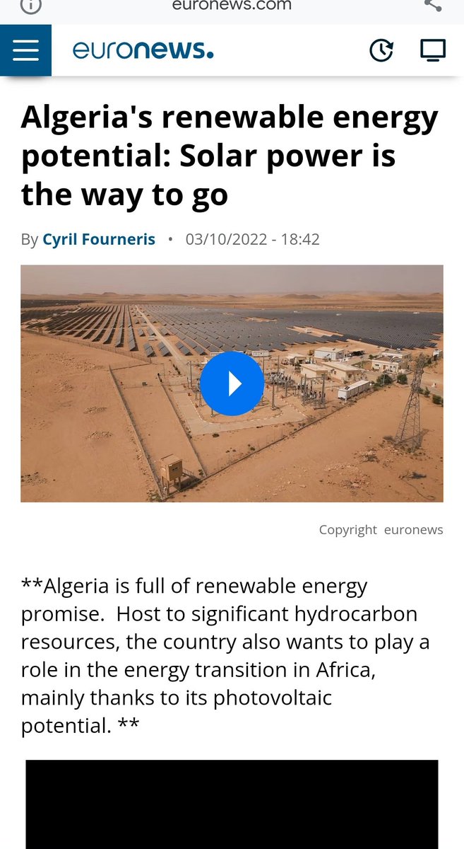 shawonsarker84's tweet photo. $HVCW Algeria's renewable energy potential: Solar power is the way to go. The country agrees with #HVCW army's vision and mission. https://t.co/CoOmwmTSq8 https://t.co/FAVTV3WGzs