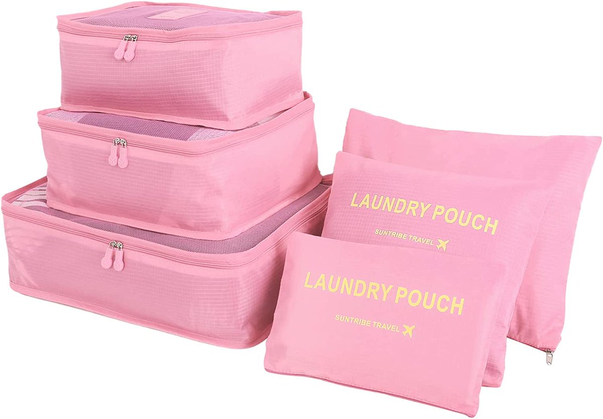 BritainsBest_'s tweet photo. WOWTOY 6PCS Packing Cubes for Travel Luggage, Organiser Bag Compression Pouches, Price: £8.99 - You Save: £1.00 (10%) https://t.co/oxS0wzZcCa  #travelluggage #Travel #suitcase #Amazon #luggage https://t.co/P3MZGlNHTu