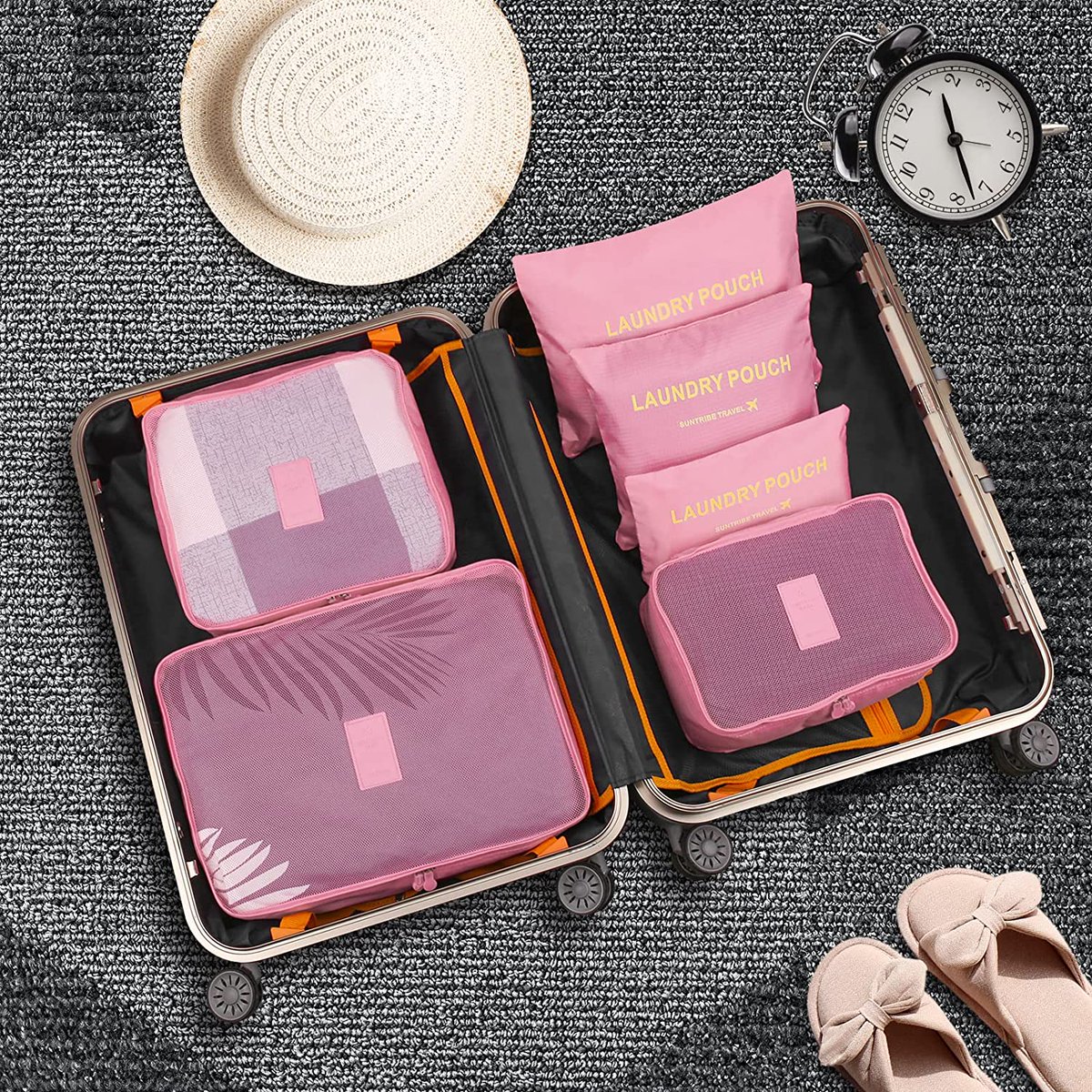 BritainsBest_'s tweet photo. WOWTOY 6PCS Packing Cubes for Travel Luggage, Organiser Bag Compression Pouches, Price: £8.99 - You Save: £1.00 (10%) https://t.co/oxS0wzZcCa  #travelluggage #Travel #suitcase #Amazon #luggage https://t.co/P3MZGlNHTu