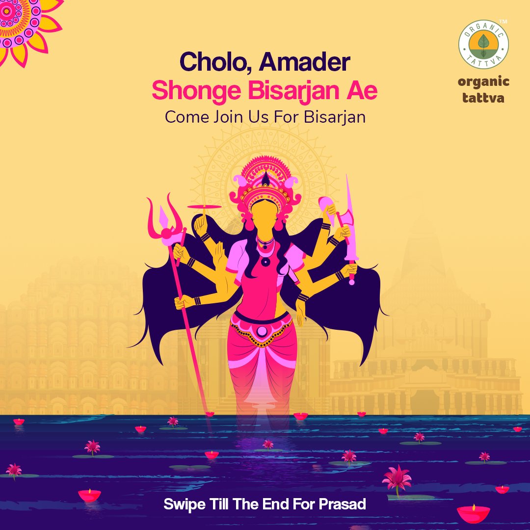 organictattva's tweet photo. Come join us for the visarjan! Keep swiping to enjoy the organic prasad with us. #SwitchToOrganic
#durgapooja #seasonofjoy #organiclifestyle https://t.co/kTJ4h1V8hj