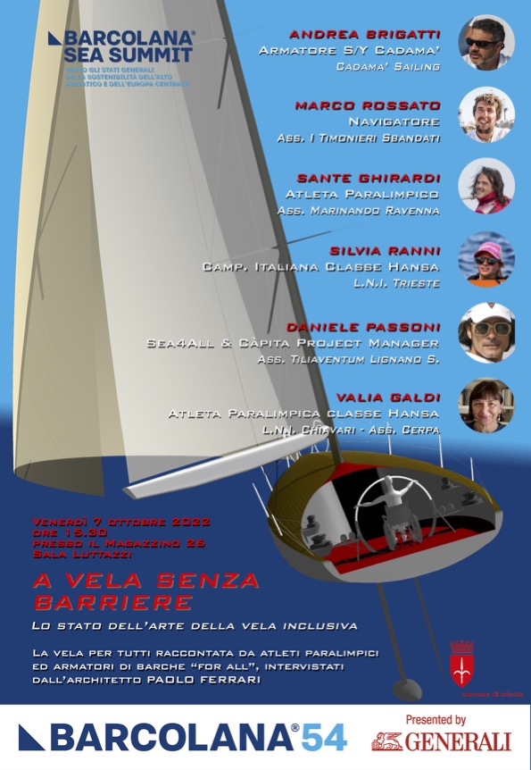 SAVE THE DATE 🗓️
COSA: A Vela Senza Barriere
DOVE: Magazzino 26 Sala Luttazzi - Porto Vecchio Trieste
QUANDO: 7 ottobre ore 15:30
#inclusion #sport #sailing #Paralympics #Italia