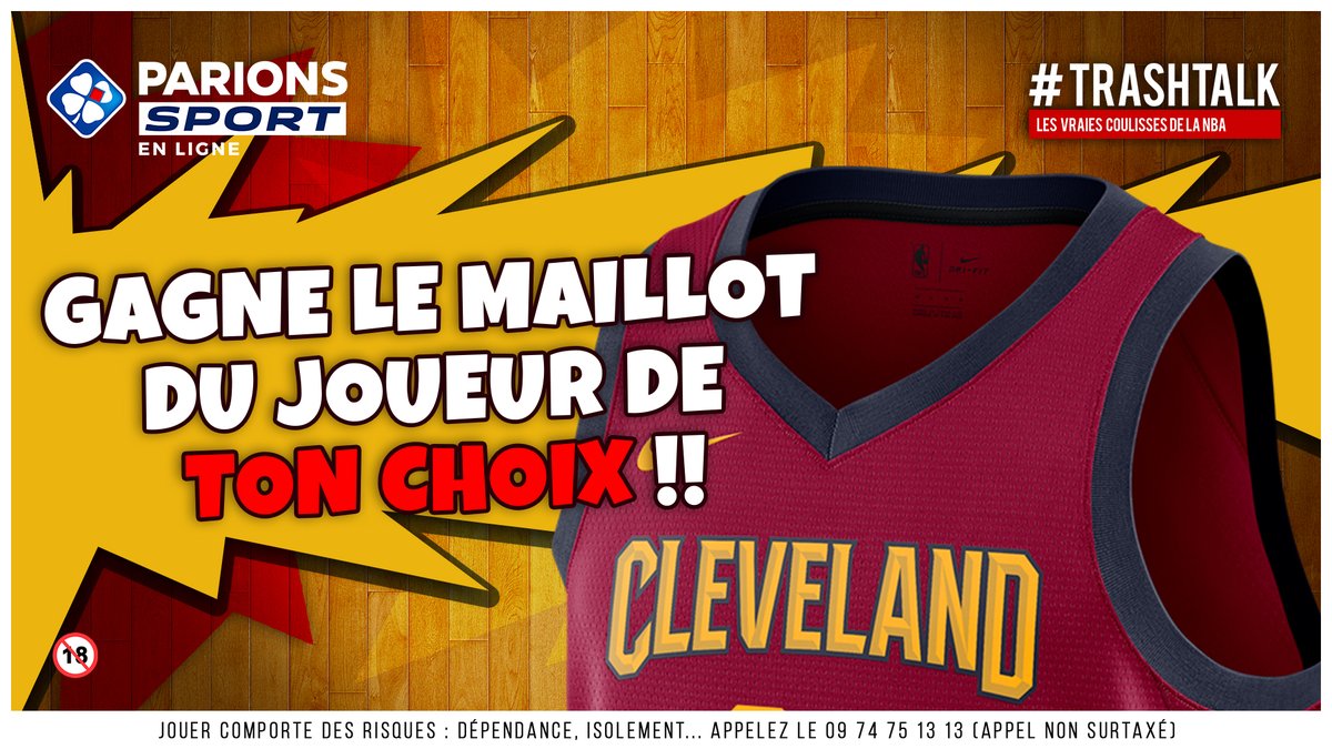 🎁 JEU-CONCOURS ! 🎁 

Avec les #30PREVIEWSEN30JOURS, TrashTalk et ParionsSport te font gagner 1 maillot par jour !! 😱

🚨 GAGNE LE MAILLOT DU JOUEUR DE TON CHOIX CHEZ LES CAVS !! 🚨

Pour participer :

1⃣ RT CE TWEET 
2⃣ FOLLOW @TRASHTALK_FR ET @PARIONSSPORT

(TAS LE 11/10)