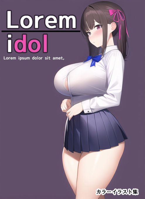 AIくんが作った絵になんか適当にタイトル風のやつ入れると一瞬でカラーイラスト集の表紙完成

ほんとやばすぎる
#novelAI 