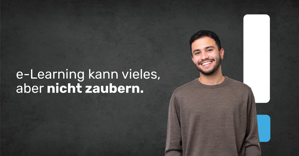 Mit #elearning können Unternehmen zeitliche und personelle Ressourcen sparen. Allerdings muss klar sein: e-Learning ist keine Zauberkunst. Inhalte, deren Vermittlung zig Stunden in Anspruch nimmt, lassen sich nicht in einen halbstündigen Kurs verwandeln.