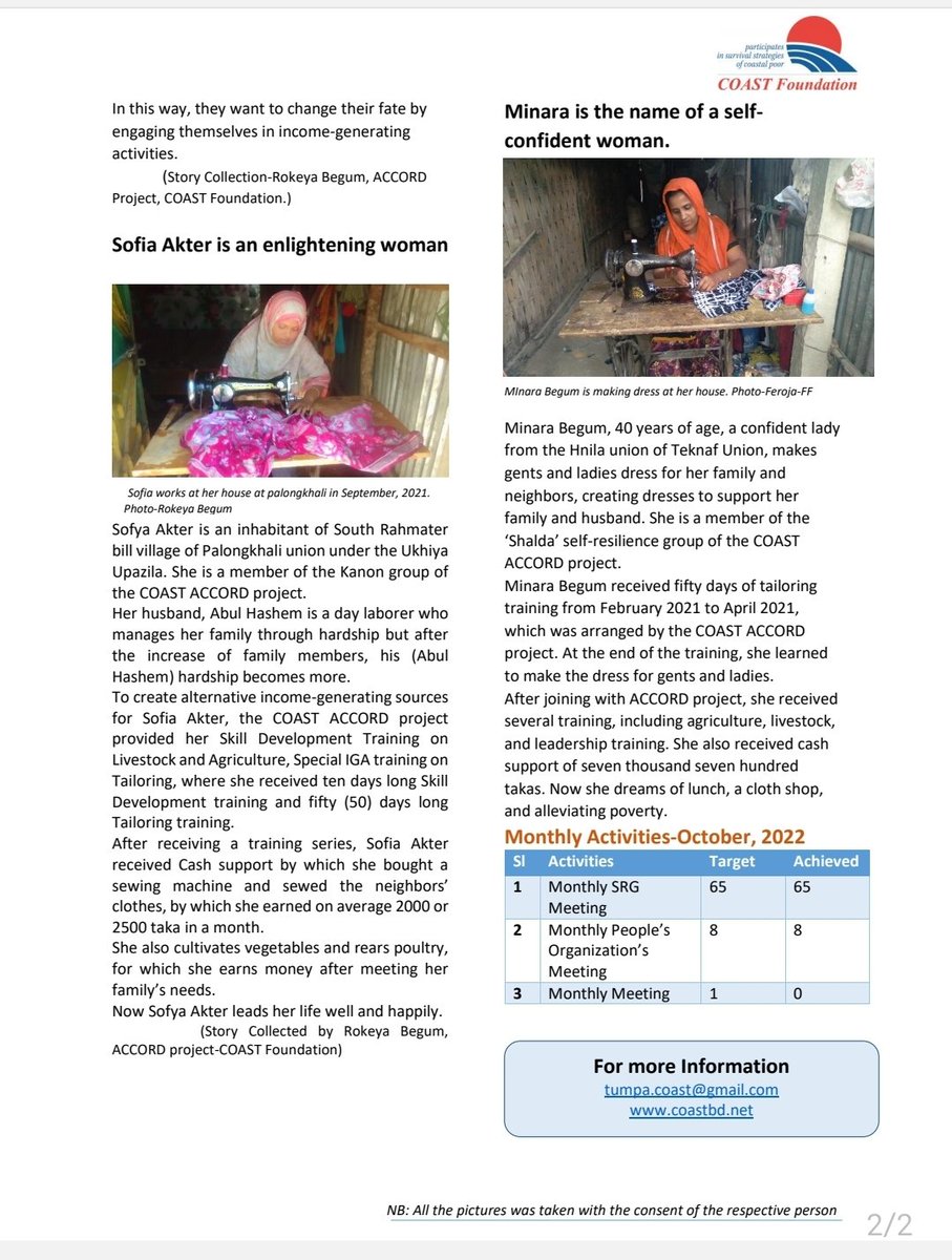saifuljnusw's tweet photo. Desktop Newsletter of COAST ACCORD Project October, 2022 implemented by @trust_coast funded by @MalteserInt at Ukhiya and Teknaf. @UNICEFBD @UNECOSOC @RezaKChyBD @IOMBangladesh @Rohingya_ISCG @MujibulMunir @Zahangircoast @shohag_shahin @TumpaAfroj https://t.co/28iHBFV4oC