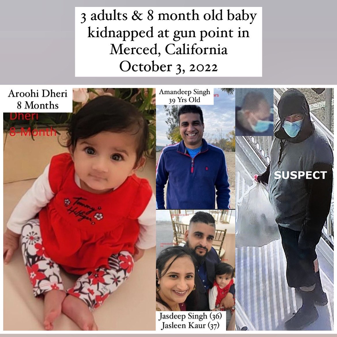 amarg408's tweet photo. The Merced County Sheriff's officials have now released a photo of the suspect who they believe to be armed and dangerous. 

He is described to be a light skin adult man with a shaved head. He was last seen wearing a black and grey hoodie. https://t.co/ym9YEbc10L