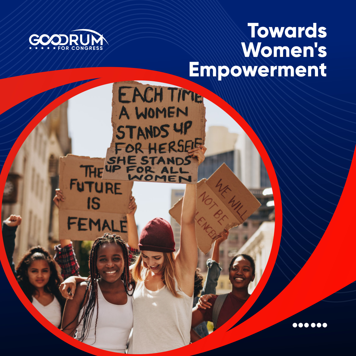 Goodrum2022's tweet photo. Women's empowerment encourages women's sense of self-worth, their capacity to make their own decisions, and their right to spark societal change.

#ChicagoIL #PoliticalCampaign #WomensEmpowerment https://t.co/wU2j8ylVya