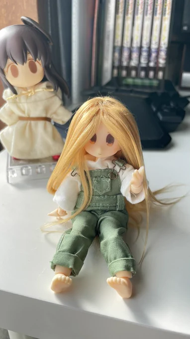 ピコニーモP素体から作ってるドール、看板娘のハノンちゃんにかなりイメージ近くなりました。ベレー帽も欲しいし、髪が長すぎるからヘアセットしてやりたいですね…どうやんの… 