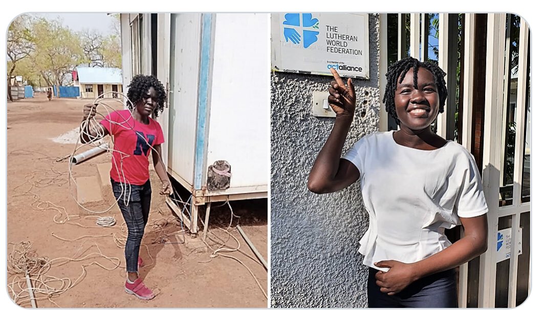 “Internship was my breakthrough moment!” Nunas Eluzai, an ICT Assistant with 
<a href="/LWF_SouthSudan/">LWF South Sudan</a>, shares her story of starting as an intern to a full-time employee. She encourages fresh graduates to look for available internship opportunities.

📸<a href="/LWF_SouthSudan/">LWF South Sudan</a>
Source: #NGOForum