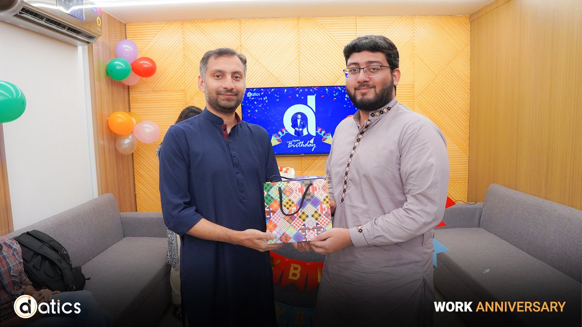 datics_ai's tweet photo. Happy Work Anniversary to our Superstars ๐คฉ
A big congratulations to Kanwal, Haseeb, and Waseem who celebrated their 1st work anniversary at Datics.
Here's to many more successful years ahead ๐ ๐
#WorkAnniversary #Celebrations #Congrats #OneYear #Datics https://t.co/oC5p6Jt0dq